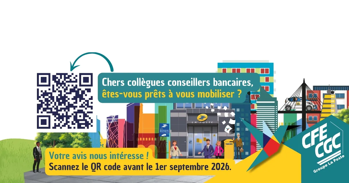 RVB des conseillers bancaires à La Poste