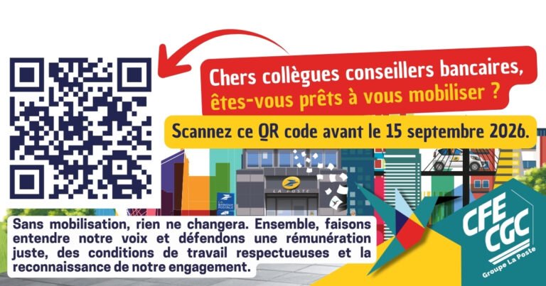 RVB des conseillers bancaires à La Poste